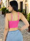 Pack de 3 Tops de Mujer Deportivo o Casual Blusas Croptop básicos Dama Tirantes Camiseta Corta Dama Stretch