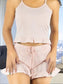 Conjunto de Pijama para Dama, Playera de Verano y Pantalones Cortos, Conjunto de Ropa de Dormir Suave Y Muy Ligera