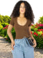 Set 2 Player Mujer Texturizada Casual Stretch Blusa Dama Top