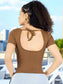 Playera Manga Corta Canale Stretch Mujer – Ajuste Perfecto