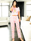 Pijama De 3 Piezas Mujer Pantalon Short Y Playera A Juego