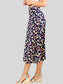 Falda Short DE Mujer Midi con Estampados (MX/US, Alfa, Talla única, Regular, Regular, DISEÑO 7)