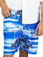 Traje de Baño Hombre Estampado Trajes de Baño de Playa de Secado Rápido con Forro de Mallas, Bañador Corto para Playa, Natación o Piscina