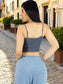 Pack de 3 Tops de Mujer Deportivo o Casual Blusas Croptop básicos Dama Tirantes Camiseta Corta Dama Stretch