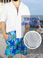 Traje de Baño Hombre Estampado Trajes de Baño de Playa de Secado Rápido con Forro de Mallas, Bañador Corto para Playa, Natación o Piscina