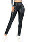 Leggings Faja Alta Grueso Leggins Reduce Abdomen Vientre Cintura Legins Mallon de Mujer Mallas Elegantes Malones de Talle Extra Alto