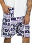 Traje de Baño Hombre Estampado Trajes de Baño de Playa de Secado Rápido con Forro de Mallas, Bañador Corto para Playa, Natación o Piscina
