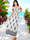 Set de 2 Vestido Maxi Casual Mujer Largo Cómodo Estilo Boho