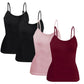 Pack de 4 Blusas De Tirante Microfibra Fresca Basicos De Mujer Top Blusas Dama Tops Croptop Dama Interior o Exterior Ajustables Tallas Extras