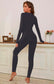 Conjunto Ropa Térmica para Dama Set De Malla Y Sudadera Interior Térmico Playera Manga Larga y Pantalon Ligeros y Cálidos Variedad Colores (Gris Oscuro)