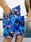 Traje de Baño Hombre Estampado Trajes de Baño de Playa de Secado Rápido con Forro de Mallas, Bañador Corto para Playa, Natación o Piscina