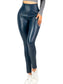 Leggings Faja Alta Grueso Leggins Reduce Abdomen Vientre Cintura Legins Mallon de Mujer Mallas Elegantes Malones de Talle Extra Alto
