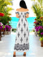 Set de 2 Vestido Maxi Casual Mujer Largo Cómodo Estilo Boho