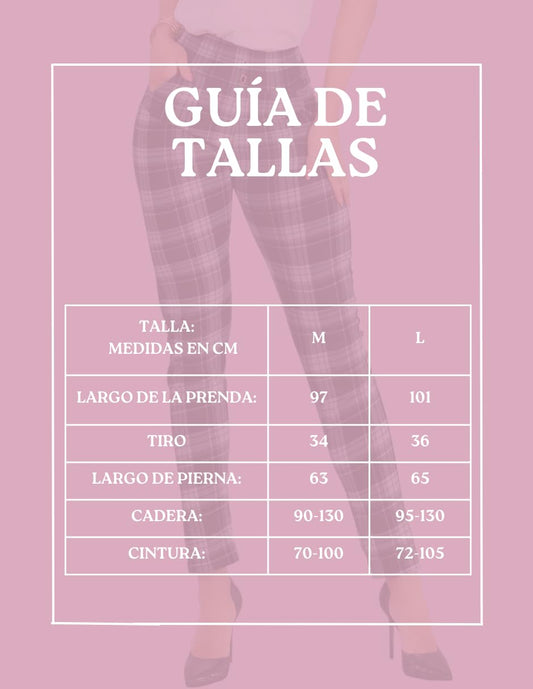 Set De 2 Leggings Elegantes Jegging Mujer a Cuadros Stretch Looks Formal y Casual Mayón y Mallones
