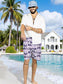 Traje de Baño Hombre Estampado Trajes de Baño de Playa de Secado Rápido con Forro de Mallas, Bañador Corto para Playa, Natación o Piscina