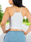 Pack de 3 Tops de Mujer Deportivo o Casual Blusas Croptop básicos Dama Tirantes Camiseta Corta Dama Stretch