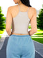 Pack de 3 Tops de Mujer Deportivo o Casual Blusas Croptop básicos Dama Tirantes Camiseta Corta Dama Stretch