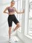 Short Dama Paquete de 2 Pantalones Cortos de Ciclista para Mujer Short Cintura Alta, Levantamiento de glúteos Bermuda Shorts (Negro/Rosa)