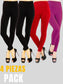 Pack de 4 Piezas Leggings térmicos para Mujer Pantalones Deportivos atléticos de Yoga Entrenamiento mallones