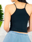 Pack de 3 Tops de Mujer Deportivo o Casual Blusas Croptop básicos Dama Tirantes Camiseta Corta Dama Stretch