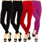 Pack de 4 Piezas Leggings térmicos para Mujer Pantalones Deportivos atléticos de Yoga Entrenamiento mallones
