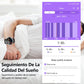 Reloj Inteligente Deportivo con Monitor de Frecuencia Cardíaca, Notificaciones, Música, Sueño y 24 Modos de Entrenamiento para Hombre y Mujer (Correa Negra y Azul)