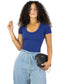 MALABIS Player Mujer Texturizada Casual Stretch Blusa Dama Top