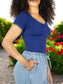 MALABIS Player Mujer Texturizada Casual Stretch Blusa Dama Top