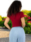 Set 2 Player Mujer Texturizada Casual Stretch Blusa Dama Top