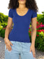 MALABIS Player Mujer Texturizada Casual Stretch Blusa Dama Top