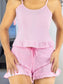 Conjunto de Pijama para Dama, Playera de Verano y Pantalones Cortos, Conjunto de Ropa de Dormir Suave Y Muy Ligera