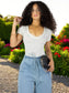Set 2 Player Mujer Texturizada Casual Stretch Blusa Dama Top