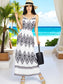 Vestido Largo Casual Mujer Maxi DRES Cómodo Estilo Moderno
