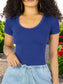 MALABIS Player Mujer Texturizada Casual Stretch Blusa Dama Top