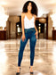 Pack de 2 Leggins Mujer Mezclilla Faja Alta Estilo Pantalón Mezclilla Calidad Premium Jegging Tiro Alto, Mallon Licra Cómodos Elásticos