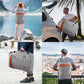 Mochila de transporte, mochila de viaje extragrande aprobada por aerolíneas de 50  con 3 cubos de embalaje para mujeres y hombres, resistente al agua expandible durante la noche, veliz de negocios.