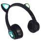 Audífonos Gatica Bluetooth, luces led, Radio FM, diadema plegables