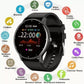 Smartwatch Deportivo ZL02 con Pantalla Táctil, Resistencia IP67 y Malla de Silicona Negra