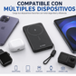 G-tide Slim01 Power bank Ultradelgada, 5000 mAh, carga rápida, carga imalambrica