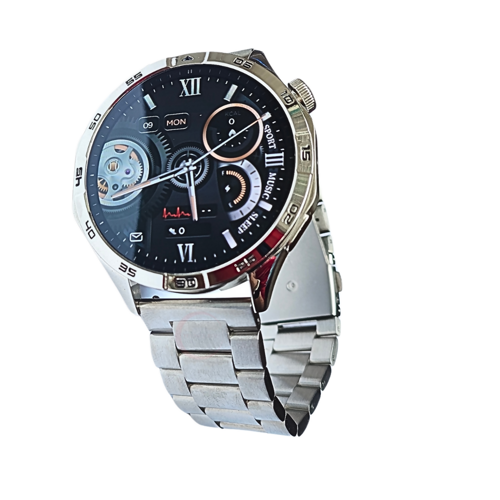 Reloj Inteligente G Tide Power Correa Metalica Llamadas Bluetooth y Monitoreo de Salud