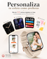 Combo Smartwatch Futurem FM13 + Audífonos HH More Mini T35 Bluetooth Ultra Compactos Dorados