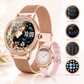Smartwatch Dama Rosé + Audífonos G-Tide L42 Bluetooth Rosa