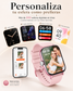 Smartwatch con Llamadas Bluetooth, Pantalla HD 1.75”  FM13 , Asistente de Voz y Modos Deportivos Rosa