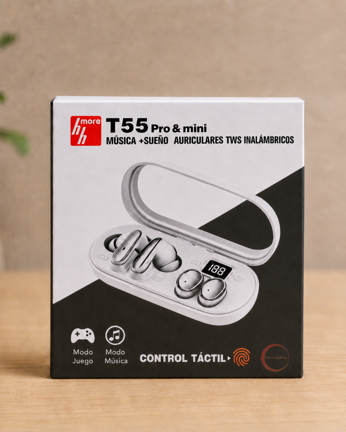 Combo Smartwatch Filwans GTR Plata + Audífonos HH More T55 Pro & Mini Bluetooth TWS