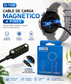 Cable de Carga Magnética de 4 Pines para Smartwatch G-Tide R9 USB Negro
