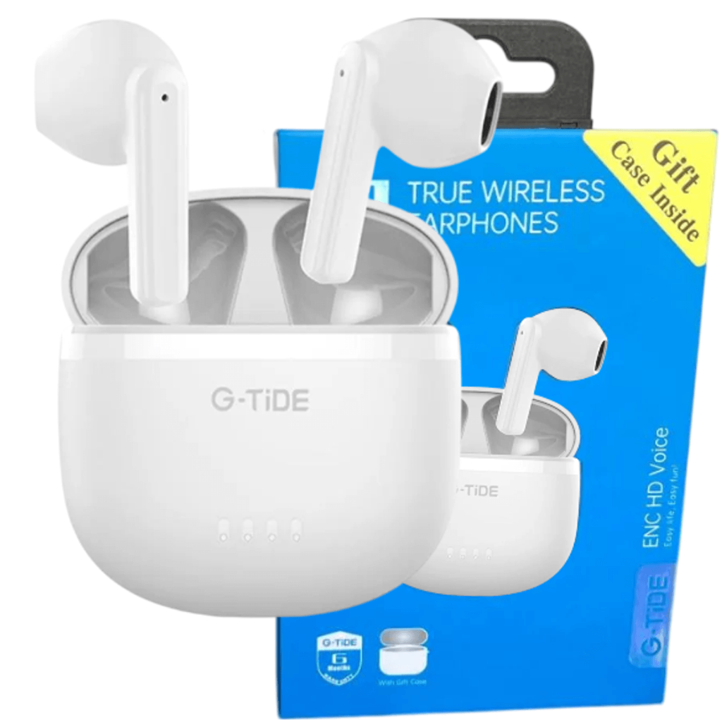 G-Tide L1  Auriculares Bluetooth 5.3, diseño ergonómico, funda de silicona