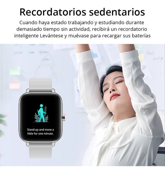 Smartwatch Colmi P8 Max Plateado – Reloj Inteligente Unisex con Llamadas, Salud y Estilo Deportivo