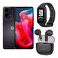 Motorola Moto G24 Smartphone Con Smartband 9 Active Y Audífonos G-tide L21 De Regalo