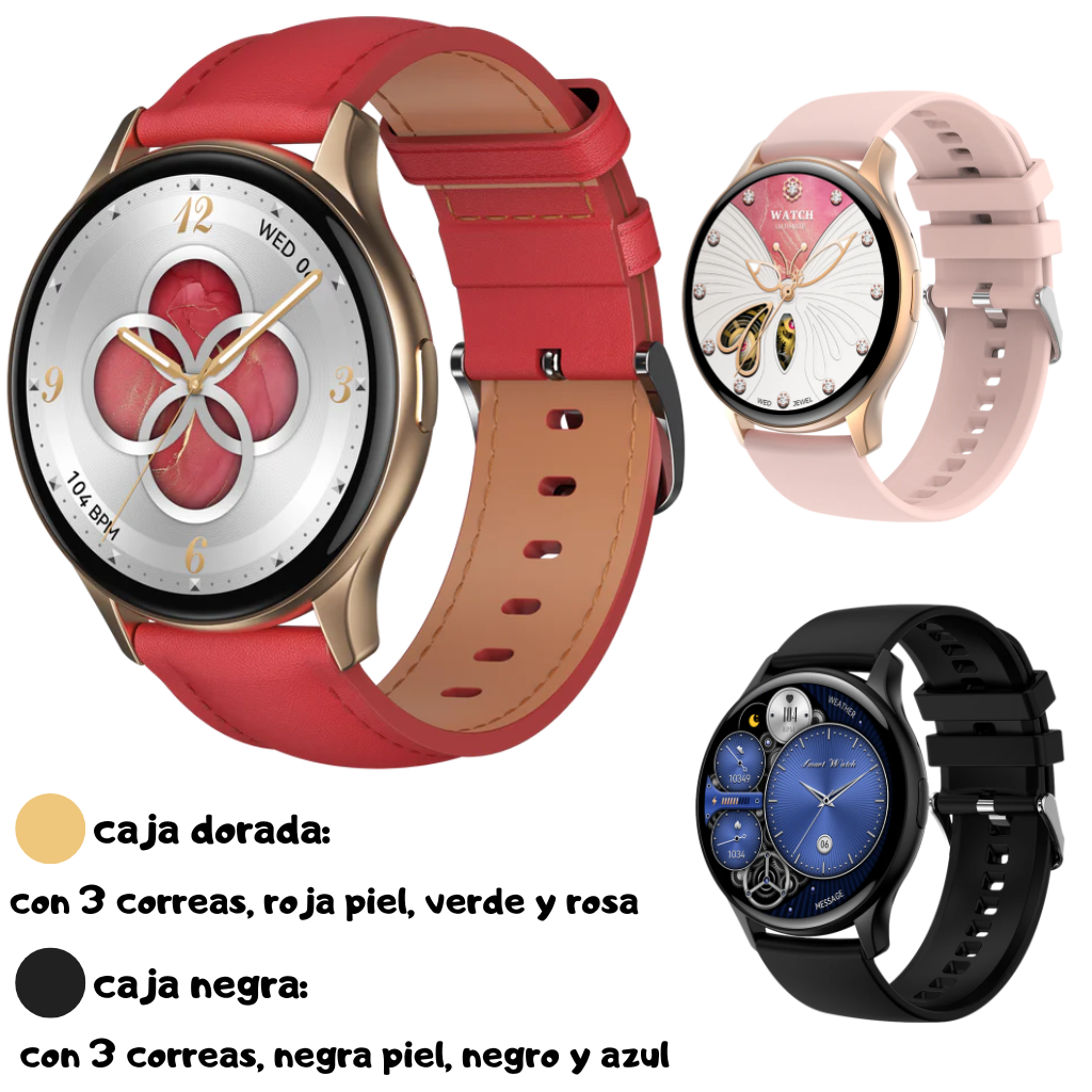 Smartwatch G-Tide R5: Responde Llamadas, Monitoreo de Salud, IP68, Más de 100 Modos Deportivos