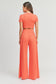 Conjunto de crop top y pantalón palazzo